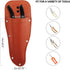 Garden Pruner Sheath, Pruner Tool Holster, Premium PU Leather Holster Protective Case Cover Scabbard for Gardening Pruning Shears Scissor - Brown...