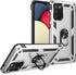 Military Grade Drop Impact for Samsung Galaxy A02S Case 360 Metal Rotating Ring Kickstand Holder Armor Heavy Duty Shockproof Case for Galaxy A02S ...