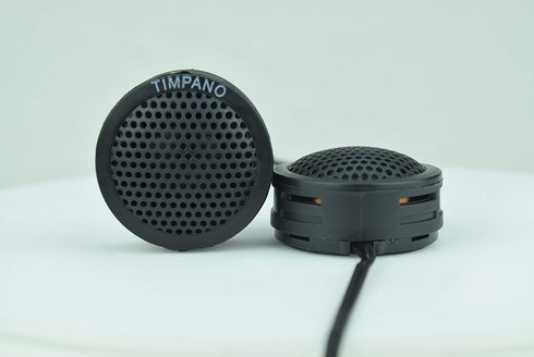 Timpano TPT-ST1 Dome Tweeter, 1 Inch Tweeter Set for Car Audio, Angle or Surface Mount Tweeters, 4 Ohm Soft Dome 150 Watts Max Power Tweeter for P...