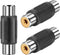 RCA Female to Female Coupler, 3 Pack Audio Video RCA Adapter Connector Gold Plated RCA Jack to Jack Converter RCA Cables Extender for Speaker, Amp...