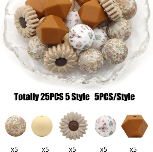 David accessories Silicone Beads 15mm Silicone Beads Bulk Round Hexagon 14mm Silicone Beads for Keychain Pens Lanyards Bracelet Necklace Jewelry M...