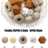 David accessories Silicone Beads 15mm Silicone Beads Bulk Round Hexagon 14mm Silicone Beads for Keychain Pens Lanyards Bracelet Necklace Jewelry M...