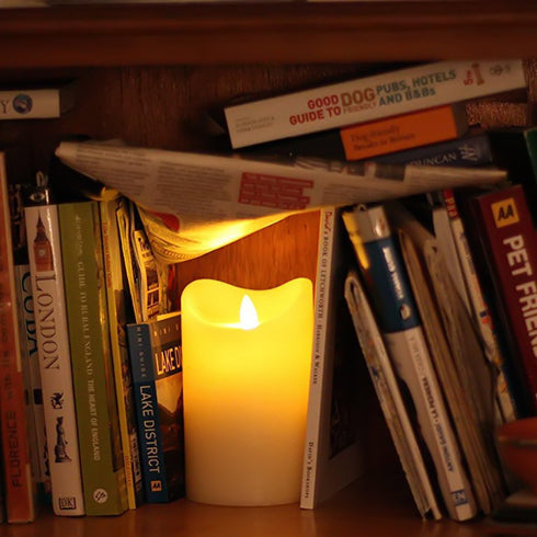 Novelty Place Flickering LED Candles, Lifelike Swinging Flame Battery Powered Realistic Flameless LED Candle - Warm White...