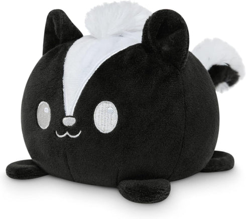 TeeTurtle - The Original Reversible Skunk Plushie - Black + White - Show your mood without saying a word!...