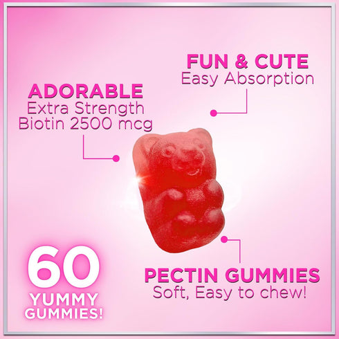 Collagen Peptides Gummies for Women & Men - Collagen Protein with Biotin, Extra Strength Hydrolyzed Collagen Peptides Gummy Supplement for Hair, S...