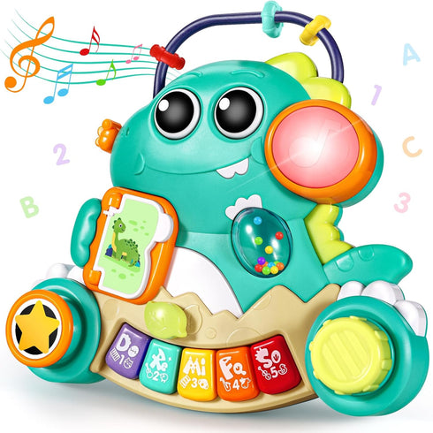 Baby Toys 6-12 Months, Baby Piano Infant Toys for 9-12 Months, Dinosaur Musical Light Up Baby Toys for 6 9 12 18 Months, Early Learning Educationa...