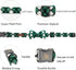 Elegant little tail St. Patrick's Day Dog Collar, Dog Collar with Bow, Green Grid Dog Collar Pet Gift Dog Bowtie Adjustable Dog Collar for Medium ...