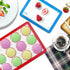 MIU Macaroon Silicone Baking Mat, Non-Stick Cookie Baking Mat, 2 Half Sheets and 1 Quarter Sheet, Perfect Baking Pad Cookie Kit for Macarons, Cake...