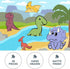 Dinosaur Kids Puzzle - Fun 48-Piece Jigsaw with Diverse Dinosaur, Rivers, and Volcano Scenery for Ages 4+, Perfect Dinosaur Puzzles for Kids Ages ...