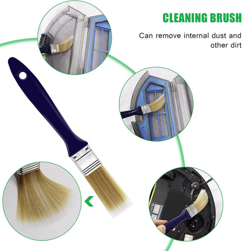 Vacuum Attachments Accessories for Robot Vacuum Cleaner,Cleaning Brush roll Cleaning Tool Replacement Parts, Part kit Tool for Vacuums Cleaner Rep...