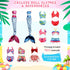 Doll Clothes Accessories - 36Pcs Girl Doll Clothes Swimsuit Series for 11.5''Doll Included Bikini Mermaid Swimsuit Surfboard Beach Chair Swimming ...