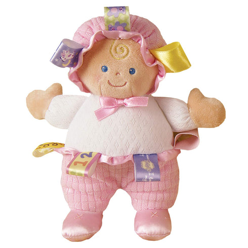 Mary Meyer Taggies Developmental Baby Doll, Pink, 8-Inch...