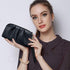 Wristlet Wallets for Women Genuine Leather Wristlet Purses Ladies Ruched Wristlet Clutch Wallet Purses...
