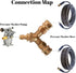 xiangxu Pressure Washer Tee 3/8 Inch Fitting Splitter Coupler Quick Connect Two Gun to One Power Washer 4.0 GPM Accessories...