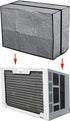 Dependable Industries Vinyl Window Air Conditioner Cover 18" x 27" x 16" Weatherproof AC Protector with Straps for 5-10,000 BTU Units Reduce Heati...