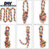 Dog Bungee Tug Toy Hanging Dog Rope Toy Indoor Outdoor Pull Interactive Toys with 1 DIY Chew Rope for Small Medium to Large Dogs...