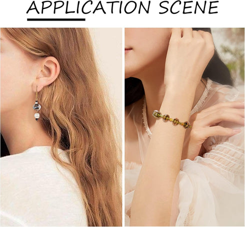 Craftdady 12mm Gold Sand Lampwork Faceted Glass Beads Millefiori Round Loose Bead with 1mm Hole for Jewelry Making, About 40pcs/Strand...