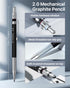 6PCS Art Mechanical Pencil Set, Drafting Pencil 5 Sizes- 0.3, 0.5, 0.7, 0.9MM & 2PCS 2.0MM Mechanical Drawing Pencils with 492PCS Leads (HB 2H 2B ...