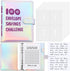 100 Envelope Challenge Binder Kit A5 Money Saving Budget Binder Fun Money Saver Book Organizer with Cash Envelopes Budget Planner to Save 5, 050, ...