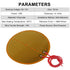 15pcs 70mmx70mm Film Heater Plate Adhesive Pad, PI Heating Elements Film 12V 13W Strip Heater Adhesive Polyimide Heater Plate (12V 13W 70mmx70mm)...