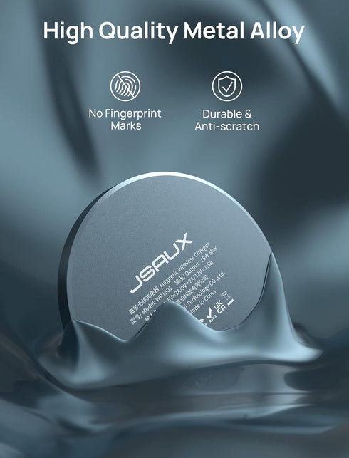 JSAUX Magnetic Wireless Charger Compatible with MagSafe Charger/iPhone 15/15 Pro/15 Plus/15 Pro Max/14/14 Pro/14 Plus/14 Pro Max/13/13 Pro/13 Pro ...