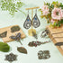PH PandaHall 120pcs Filigree Metal Embellishments 19 Style Filigree Connectors Charms Antique Bronze Flower Animal Pendants for Steampunk Mixed Me...