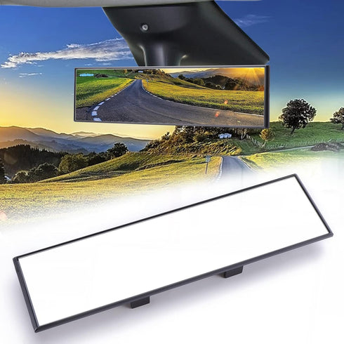 Rear View Mirror, Universal Interior Clip-on Wide Angle Mirror,Flat HD Rearview Mirror, Anti Glare, Clear Tint, Accessories for Car SUV Trucks Veh...