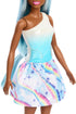 Barbie Unicorn Doll with Blue Fantasy Hair, Ombre Blue Outfit & Unicorn-Themed Fantasy Accessories...