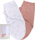 Ely's & Co. Adjustable Swaddles for Newborn, Baby Swaddles 0-3 Months, Velcro Swaddle Sack for Baby Girl, 100% Cotton, 2 Pack (Dusty Rose and Mauv...