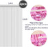 2 Pcs Silver Metallic Tinsel Foil Fringe Curtains Backdrop, 3.28 ft x 6.56 ft Streamers for Birthday Wedding Engagement Bachelorette Party Photo B...