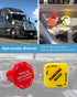 Parking and Air Brake Knobs for Semi Trucks Threaded Fit for Peterbilt Kenworth Volvo and Western Star Truck Yellow Parking Brake Knob and Red Tra...