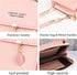 FuninCrea Crossbody Phone Bag, PU Shoulder Bag With Zipper, Mobile Phone Wallet Bags with Three Layers Metal Leaves...