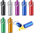 7 Pack Keychain Pill Holder, Premium Aluminum Alloy Pill Box 7 Day, Portable Pocket Small Pill Case, Metal Mini Travel Pill Organizer for Outdoor ...