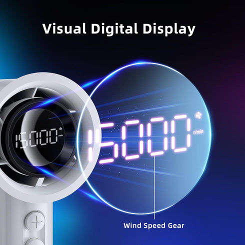 Portable Handheld Fan with 100-Speed Adjustable,Turbocharged Strong Airflow Mini Fan,5000mAh Battery Rechargeable Personal Fan - Ideal Gift for Wo...