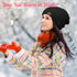 4 Pieces Winter Glove and Hat Set Women Winter Hat Touchscreen Gloves Warm Knitted Beanie Hats and Gloves for Women...