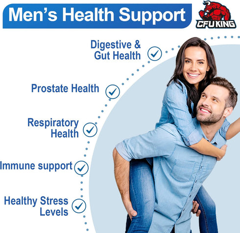 Probiotics for Men, 500 Billion CFU + 12 Strains Men's Probiotic with Turmeric Cranberry & Goji, Men's Ultimate Care, Probiotics for Digestive Hea...