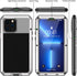 Lanhiem for iPhone 13 Pro Max Metal Case, Heavy Duty Shockproof Tough Rugged Case with Built-in Glass Screen Protector, 360 Full Body Protective C...