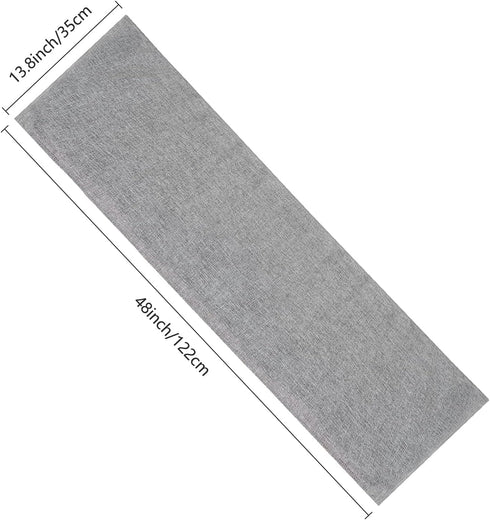 Gray Burlap Table Runner Natural Imitated Linen 14 x 48 Inch for Party Wedding Baby Shower Decorations Dining Farmhouse Outdoor Picnics Table, Han...