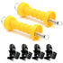 Electric Fence Spring Gate Handle Set with Insulators and Anchor, Yellow (MB2Pcs+4B)...