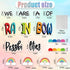 51Pcs Classroom Bulletin Board Decorations Set - We are A Rainbow of Possibilities Cutouts with Rainbow Border Trim for Teacher School Classroom B...