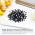 1440PCS SS4 Black Flatback Rhinestones, Round Glass Crystal Gems for Nail Art and Craft Clothes, Glue Fix Diamond Stones (1.5-1.7mm)...