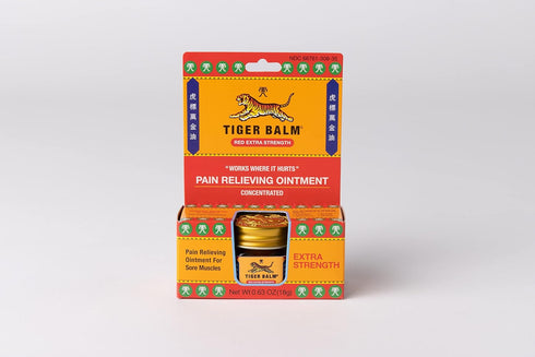 Tiger Balm Pain Relieving Ointment, Extra Strength, 0.63 Ounce, Cinnamon Yellow (Pack of 1)...