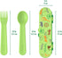 Bentgo® Kids Utensil Set - Reusable Plastic Fork, Spoon & Storage Case - BPA-Free Materials, Easy-Grip Handles, Dishwasher Safe - Ideal for School...