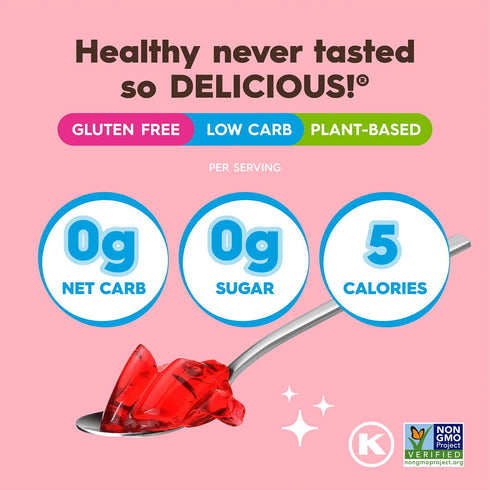 Simply Delish Plant Based Natural Strawberry Jel Dessert – 6 Pack – Zero Sugar, 0g Net Carbs, Gluten Free, Vegan, Diabetic & Allergen Free...