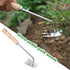 Weed Puller Tool, Gardening Hand Weeder Tools, Weeding Tool with Wood Handle, V-Shaped 4 Teeth Dual Purpose Weeding Tools Suitable for Garden, Far...