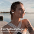 Ear Clip Headphones, Open Ear Headphones Bluetooth 5.3 with Mic/Display, Wireless Ear Clips Earbuds, 24 Hours Playtime Waterproof Ear Buds with Ch...