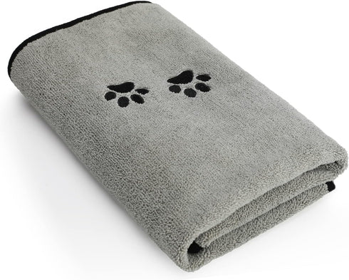 1Pieces Microfiber Pet Bath Towel Dog Towel.Dog Towel Soft Absorbent Drying for Small Medium Large Dogs and Cats with Great for Bathing and Groomi...
