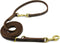 Leather Dog Leash - 8FT Multi Function Genuine Leather Leash for Dogs, Hands Free Dog Training Leash, Adjustable Slip Lead Dog Leash for Small, Me...