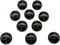 10Pc Black Plastic Resin Imitation Leather Buttons with Shank Sew On for Clothes Dress Coat Jeans Crafts 25mm 1 Inch...