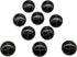 10Pc Black Plastic Resin Imitation Leather Buttons with Shank Sew On for Clothes Dress Coat Jeans Crafts 25mm 1 Inch...
